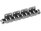 Roller chains with a attachments